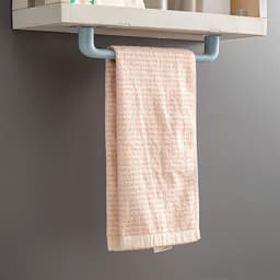 1 stuk multifunctioneel handdoekrek, zelfklevend handdoekrek, wandgemonteerd handdoekrek voor de badkamer, schoenenrek, badslipperrek, handdoekstang voor de badkamer die niet geboord hoeft te worden. — thumbnail 2