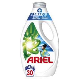 5 x Ariel - Vloeibaar Wasmiddel - +Actieve Odor Defense - 30 Wasbeurten - 1,35 liter - Vloeibaar Wasmiddel - Geurverwijdering - Zweetgeuren - Vlekverwijdering - Wasmiddel Voor Sportkleding — thumbnail 2