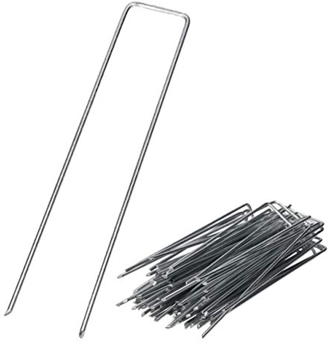 100 stuks Verzinkte Anti-Roest Grondankers - Staaldraad 200 x 30 mm — afbeelding 1