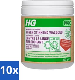 10 x HG Eco Wasmiddeltoevoeging tegen Stinkend Wasgoed 500 gr - Wasmiddeltoevoeging - Stankmoleculen Verwijderen - Fris Wasgoed - Milieuvriendelijk - Geurverfrisser — thumbnail 3