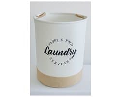 SUNMOOL Wasmand - Waszak - Laundry bag - Laundry basket - Opvouwbaar - 40x50cm - 60Liter - Beige