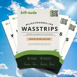 Bio-Suds® - Wasstrips Voor Gevoelige huid - Wasstrips Proefpakket - Wasstrips - Wasmiddeldoekjes - 60 wasjes (30 strips) — thumbnail 1