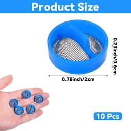 10 stuks, wasmachinefilter, wasmachineslangfilter, inlaatklepfilter, gaas, wasmachine-onderdelen vervangings- en reparatieset, geschikt voor automatische wasmachine-accessoires — thumbnail 3
