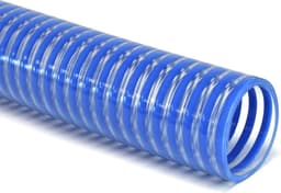 Azur zuigslang voor waterpomp 32mm / 1 1/4'' inch, blauw transparant, 10 meter lengte (Retour niet mogelijk) — thumbnail 1