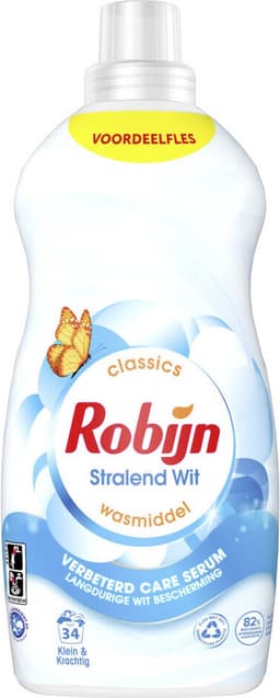 Robijn Klein & Krachtig Wasmiddel Stralend Wit 34 Wasbeurten 1,19 liter — thumbnail 1