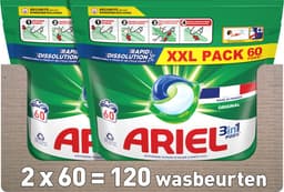 Ariel 3in1 Wasmiddel Pods - Original - 2 x 60 Wasbeurten - Voordeelverpakking — thumbnail 4