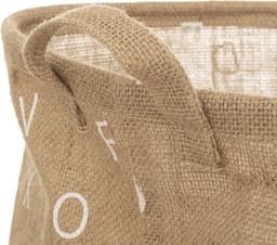Atmosphera kids Wasmand ABC jute - opbergmand kinderen - speelgoedmand - mand - opvouwbaar - 35 X H49 cm — thumbnail 2