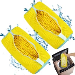 Schoenen Waszak voor Wasmachine - HOTUT Shoe Cleaning Laundry Bag - 2 Stukken Waszak voor Gym Shoes met Ritssluiting — thumbnail 1