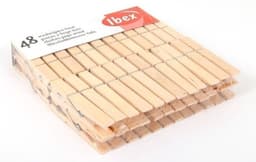 Wasknijpers ophangmandje met haak - groen - en 96x houten wasknijpers van Sorbo - was ophangen — thumbnail 5