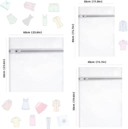 Wasnetten voor Delicate Kleding - 5 Stuks Waszakken voor Ondergoed, Sokken en Baby Kleding — thumbnail 4