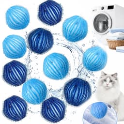 12x Wasmachines Ballen - Anti-klit & Verwijderen Huisdier Haar — thumbnail 1