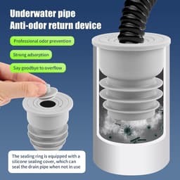 Set van 4 afdichtringen voor wasmachine en afvoer, geschikt voor 35-40mm en 45-55mm slangen, waterdicht en duurzaam — thumbnail 4