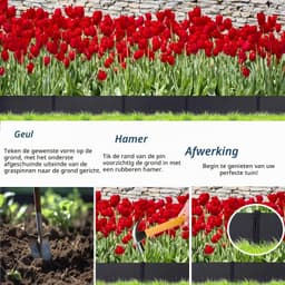 Grondankers - Groen - 250 mm - Kunststof Haringen voor Gazonrand en Tuinbedden - Voor Tuinliefhebbers — thumbnail 3