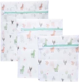 Wasnet voor Wasmachine - Multicolor - 40 x 50 cm - 3-delige Waszakset met Ritssluiting - Voor Ondergoed en Reisorganizer — thumbnail 1