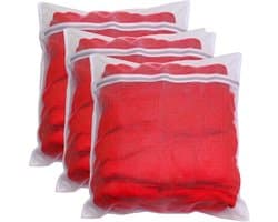 Grote Mesh Waszakken - Wit - 60 x 60 cm - Herbruikbare Waszak voor Kleding en Ondergoed - Voor Delicate Textiel