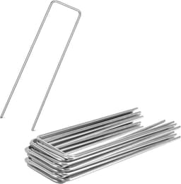 SnelShoppen - 20 x Stalen Grondankers, Roestvrij, 150 x 25 x 3 mm, Grondankers voor Tuin, Tent Haringen, Camping, Tuinbedekking, Stabiele Snail Fence, — thumbnail 1