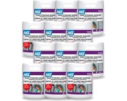 12 x HG - Wasruimte - Tegen Stinkend Wasgoed - Wasmiddeltoevoeging - 500 g - Voordeelverpakking - 12 stuks