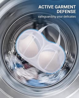 Set van 3 waszakken voor lingerie, 19 x 30 cm, met rits, ideaal voor delicate was en bescherming in de wasmachine — thumbnail 4