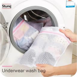 Stunq® Fijne Mesh Waszakken Set van 4 – Roze Rits – Delicate Waszakken voor Lingerie en Fijn Wasgoed — thumbnail 3