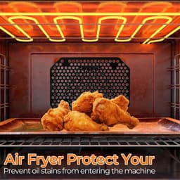 Herbruikbare Siliconen Spatbeschermers voor Dubbele Stapel Airfryer Accessoires, Ideaal voor Koken en Bakken, Geschikt voor XL Modellen — thumbnail 3