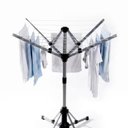Cheqo® Elektrische Droogmolen - Ronddraaiende Droogmolen voor Binnen - Draaiend Wasrek - Roterend Wasrek - Elektrisch Droogrek - Inklapbaar Droogrek - Energiezuinige Wasdroger - Wasdroogrek met Afstandsbediening — thumbnail 1