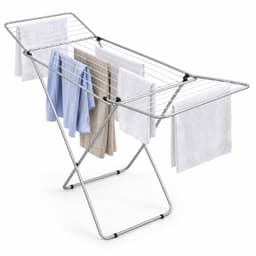 Cheqo® Droogrek - Wasrek Inklapbaar - Staand Vleugeldroogrek - Wasdroogrek Opvouwbaar - 18 Meter Drooglengte - Droogrek met Vleugels - Voor Binnen en Buiten - Ruimtebesparend Kledingrek - Lichtgewicht Wasdroger - Opklapbaar Droogrek - Waslijn — thumbnail 1
