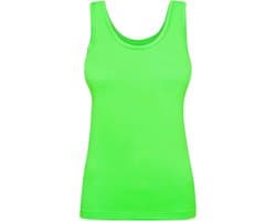 Sport tank top shirt in neon kleuren groen oranje roze geel