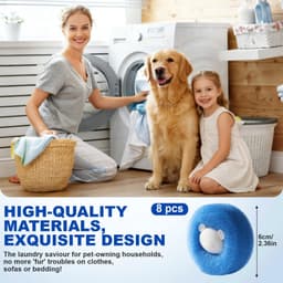 Dierenhaarverwijderaar voor Wasmachine, Set van 8 Stuks — thumbnail 3