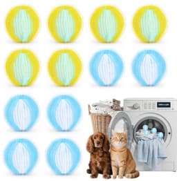 Set van 12 Herbruikbare Anti-Haarballen voor de Wasmachine — thumbnail 1