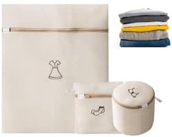 Set van 3 Wasnetten voor Wasmachine met Ritssluiting
