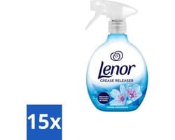 15 x Lenor – Crease Releaser Spray – Spring Awakening – Kreukverwijderaar & Textielverfrisser – 500 ml - Voordeelverpakking - 15 stuks