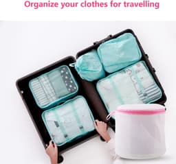 Waszakken Set van 3 Stuks - Houdt Kleding Georganiseerd - Mesh Zakken voor de Wasmachine met Ritssluiting - Ideaal voor Bh's, Ondergoed, Sokken en Reizen — thumbnail 3