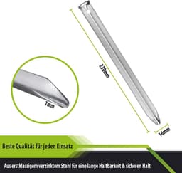 Omgoods - Set van 10 Grondpinnen met V-profiel voor Tentbevestiging — thumbnail 3