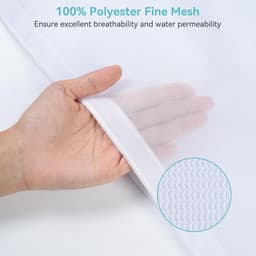 Thijox - 2 Stuks Wasnet Groot 60 x 90 cm, Fijnmazig Wasnet voor Machine, Trekkoordsluiting, Ademend Mesh-Materiaal, Voor Kleding, Gordijnen, Badhanddo — thumbnail 2