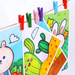 Dailygoods- Wasknijpers 100 stuks - Mini-houten Klemmen - Kleurenmix - Sterk en — thumbnail 4