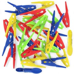 - Wasknijpers - Kunststof knijpers - Antislip grip - Kleurrijke kleuren - Set van 32 - Geschikt voor binnen en buiten - Robuuste klemmen — thumbnail 3