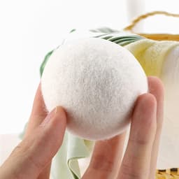 Ballen, 6 stuks katoenen wollen ballen, statisch verminderen, wasdroger bal wol drogen ballen, wasverzachter, vermindert kleding rimpels en bespaart droogtijd, wasserij vervanging — thumbnail 5