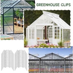 SnelShoppen - Pack van 50 Groene Kweekkas Bevestigingsklemmen - Stalen Kassen Clips - Duurzame Tuin Klemmen voor Afdekmaterialen - Ideaal voor Tuinbou — thumbnail 2