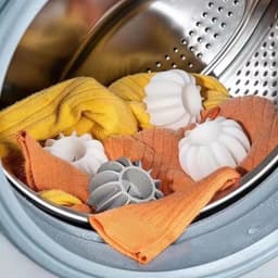 6-stuks wasballen -Wasballen voor wasmachine - Herbruikbare wasballen - Siliconen wasballen - Anti-klit wasballen - Huishoudelijke wasballen - Geschikt voor wasmachines, drogers en stoomdrogers - Wit — thumbnail 3