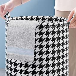 Wasmand - Opvouwbare wasmand - Grote wasmand -Wasmand met handvat -Opvouwbare Wasmand met Handvat – Ruimtebesparende Wasmand voor Badkamer - Slaapkamer -Studentenhuis en Reis - Opbergmand voor Kleding en Speelgoed — thumbnail 4