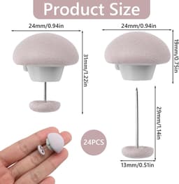 SnelShoppen - 24 Stuks Duvet Clips, Bedcover Klemmen, Antislip Mushroom Design, Ideaal voor Dekbed en Beddengoed, Perfect voor Thuisgebruik — thumbnail 5