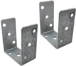 Solidchoice - Set van 2 U-vormige Stalen Steunen voor Plinten 100x125x60mm — thumbnail 1