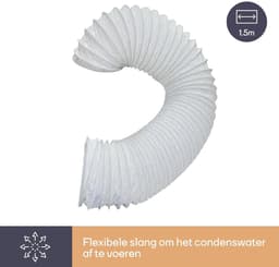 Airco Opvangbak - Condens opvangbak voor wasdroger - Condensbox voor afvoerdroger zonder afvoer - Met 1,5 m afvoerslang en 2 slangklemmen — thumbnail 5