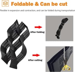 Grind Stabilisator - Oprit Raster - Opritten Versterken - Hoge Treksterkte - 3x4m - Zwart — thumbnail 5