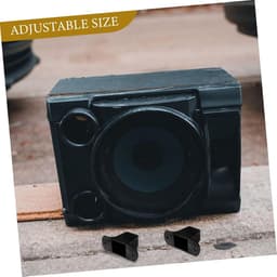 Luidspreker Isolatiepads - Speaker Voetjes Dempers - Trillingen Reduceren - Minimaliseert Geluidsvervorming - 8.3 cm - Zwart — thumbnail 2