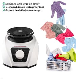Dailygoods - Draagbare Elektrische Wasdroger - Energiebesparend - Compact formaat - Thuisgebruik - Krachtige 1200W - Ideaal voor kleine ruimtes — thumbnail 2