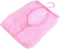 Wasknijperzak met Hanger, Multifunctionele Hangende Netzakhanger Sokken Ondergoedopslag voor Badkamer Kledingkast Wasserij Waslijn Buiten(Roze) — thumbnail 4
