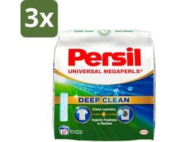 3 x Persil Waspoeder Megaperls Power 17 Wasbeurten 1,02 kg - Waspoeder - Was - Wasmiddel - Wasbeurten - Vlekverwijdering