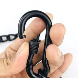 Dailygoods- Ketting Roestvrij Staal - Hangstoelketting - Verlengketting - 180 kg Capaciteit - Met Karabijnhaken - Verstelbaar 66 cm - Hangmatketting — thumbnail 3