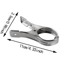Strandhanddoekklemmen 10 Stuks - Roestvrij Staal - Handdoek Clips - Duurzaam - Sterke Klemkracht - Compact Formaat - Handdoekclips — thumbnail 5